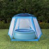 Carpa para piscina de tela azul 500x433x250 cm 3