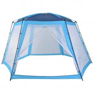Carpa para piscina de tela azul 500x433x250 cm H