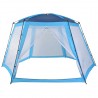 Tenda para piscina 500x433x250 cm tecido azul 2