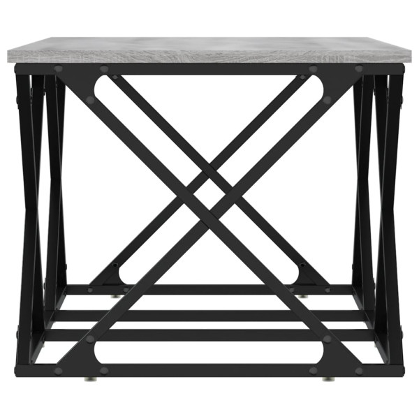 Mesa de centro madera de ingeniería gris Sonoma 100x49x40 cm M 5