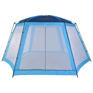 Carpa para piscina de tela azul 590x520x250 cm H