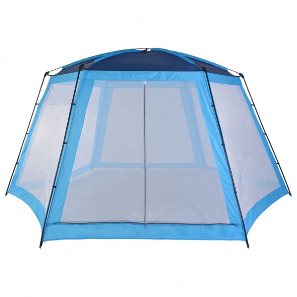 Carpa para piscina de tela azul 590x520x250 cm M 2