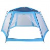 Carpa para piscina de tela azul 590x520x250 cm 3