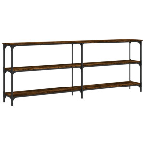 Mesa consola 200x29x75 cm derivados de madeira carvalho fumado H
