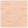 Tablero de mesa cuadrado de madera maciza de haya 70x70x1.5 cm 2