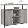 Aparador de madera de ingeniería gris Sonoma 100x35x80 cm 3