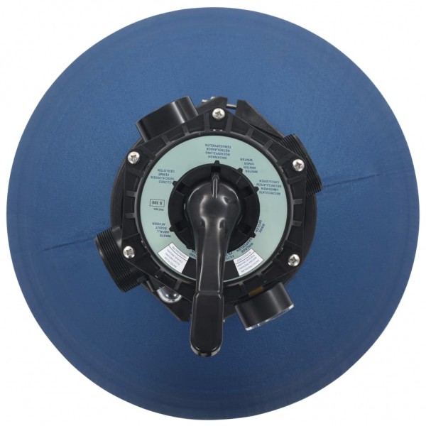 Filtro de areia p/ piscina válvula de 6 posições azul 560 mm M 3