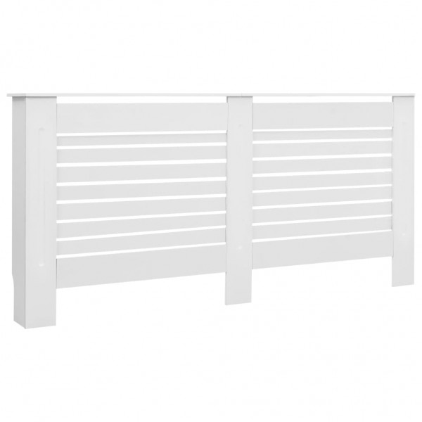 Cobertura de radiador 172x19x81.5 cm MDF branco M 2
