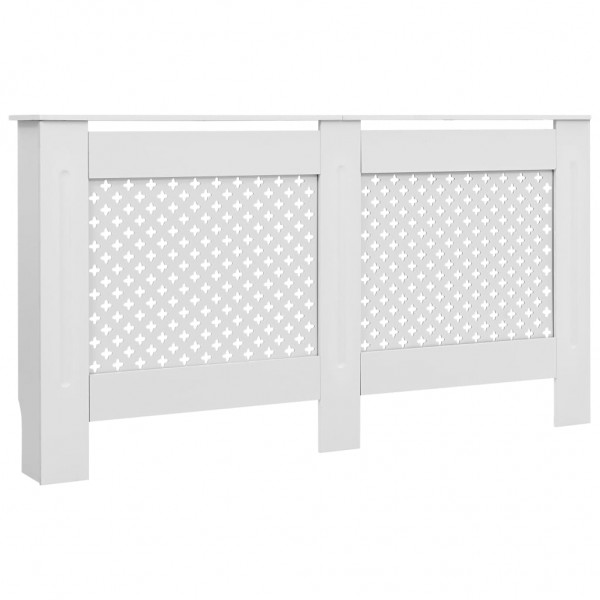 Cobertura de radiador 152x19x81.5 cm MDF branco M 2
