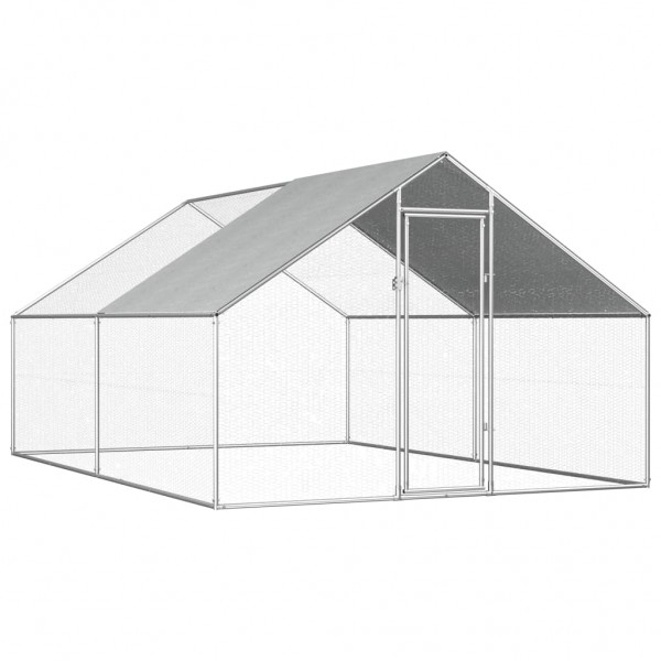 Jaula gallinero de exterior de acero galvanizado 2.75x4x1.92 m D