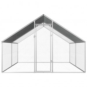 Jaula gallinero de exterior de acero galvanizado 2.75x4x1.92 m H