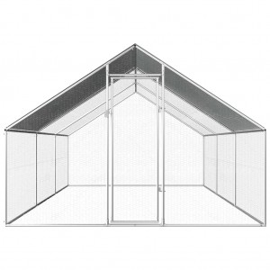 Jaula gallinero de exterior de acero galvanizado 2.75x6x1.92 m H