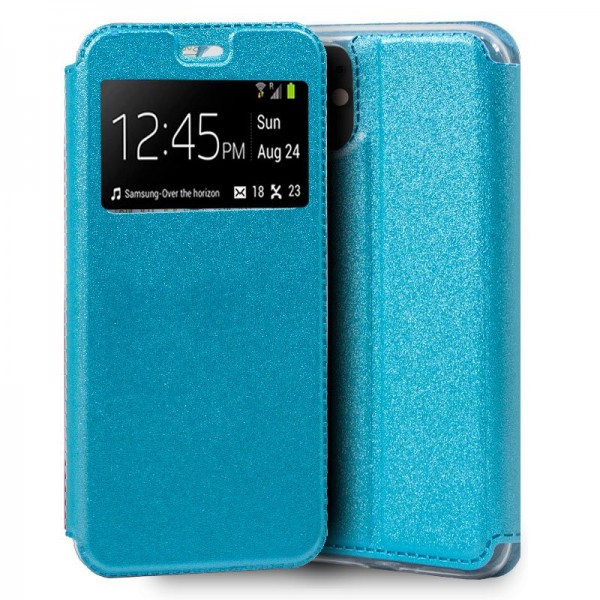 Funda COOL Flip Cover para iPhone 11 Liso Celeste D