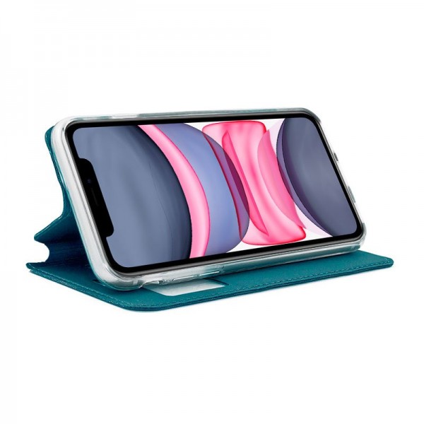 Funda COOL Flip Cover para iPhone 11 Liso Celeste M 2
