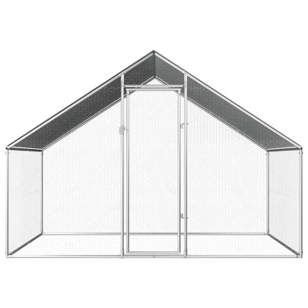 Jaula gallinero de exterior de acero galvanizado 2.75x2x1.92 m M 2