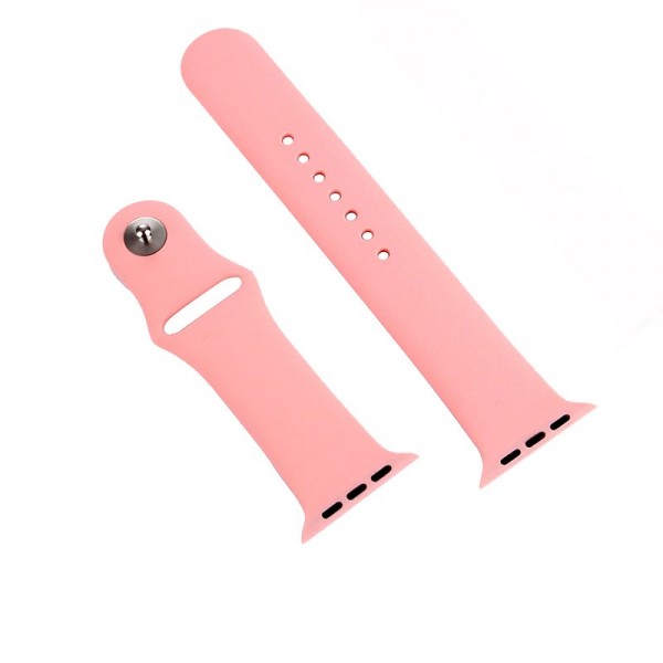 Correa COOL para Apple Watch Series 1 / 2 / 3 / 4 / 5 / 6 / 7 / 8 / 9 / SE (42 / 44 / 45 mm) Goma Rosa M 3