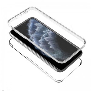 Fundação COOL Silicone 3D para iPhone 11 Pro (Border Transparent + Trasera) H