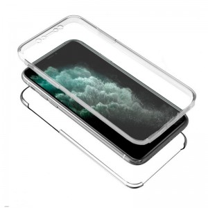 Fundação COOL Silicone 3D para iPhone 11 Pro Max (Border Transparent + Trasera) H