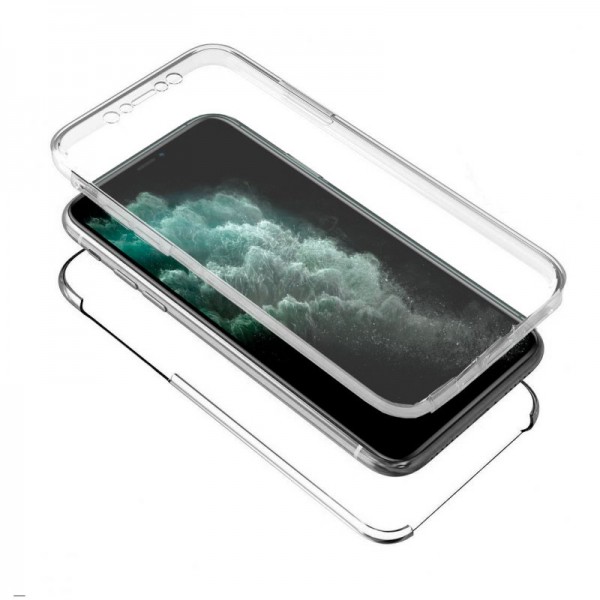 Fundação COOL Silicone 3D para iPhone 11 Pro Max (Border Transparent + Trasera) M 2
