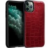 Carcaça COOL para iPhone 11 Pro Max couro crocodilo vermelho 1