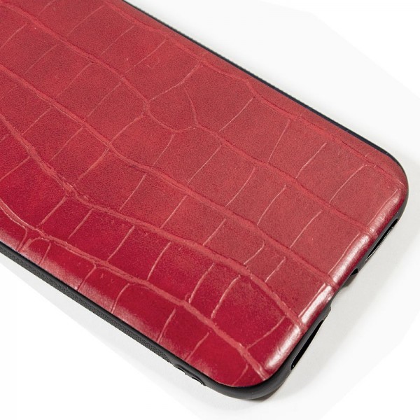 Carcaça COOL para iPhone 11 Pro Max couro crocodilo vermelho M 2