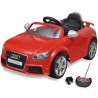 Coche de juguete rojo con mando. modelo Audi TT RS 1