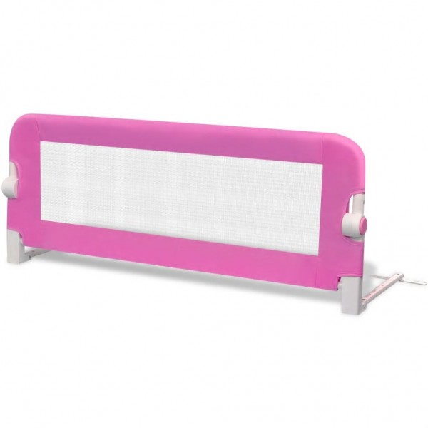 Barandilla de seguridad cama de niño 102x42 cm rosa M 2