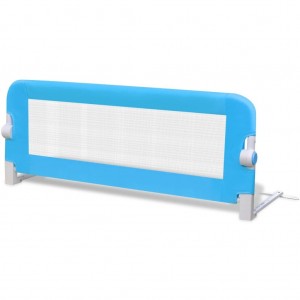 Barandilla de seguridad cama de niño 102x42 cm azul H