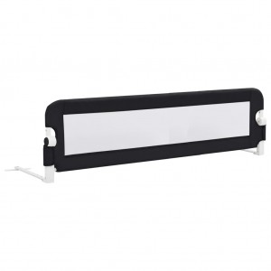 Barra de segurança p/ cama infantil 150x42cm poliéster cinzento H