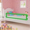 Barandilla de seguridad cama de niño poliéster verde 180x42 cm 1