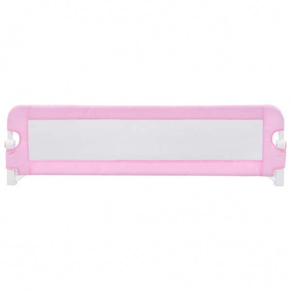 Barra de segurança p/ cama infantil 120x42cm poliéster rosa M 3