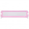 Barandilla de seguridad cama de niño poliéster rosa 120x42 cm 3