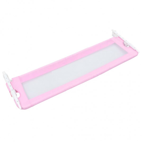 Barandilla de seguridad cama de niño poliéster rosa 120x42 cm M 4