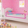 Barra de segurança p/ cama infantil 180x42cm poliéster rosa 1