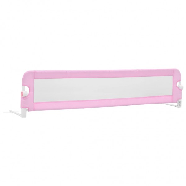 Barra de segurança p/ cama infantil 180x42cm poliéster rosa M 2