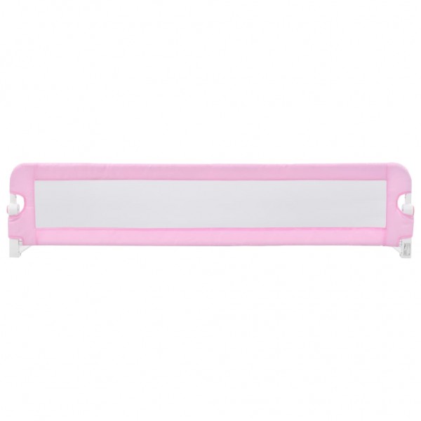 Barra de segurança p/ cama infantil 180x42cm poliéster rosa M 3