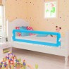 Barandilla de seguridad cama de niño poliéster azul 120x42 cm 1