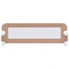 Barandilla de seguridad cama de niño poliéster taupe 120x42 cm 3