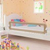 Barandilla de seguridad cama de niño poliéster taupe 180x42 cm 1