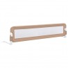 Barandilla de seguridad cama de niño poliéster taupe 180x42 cm 2