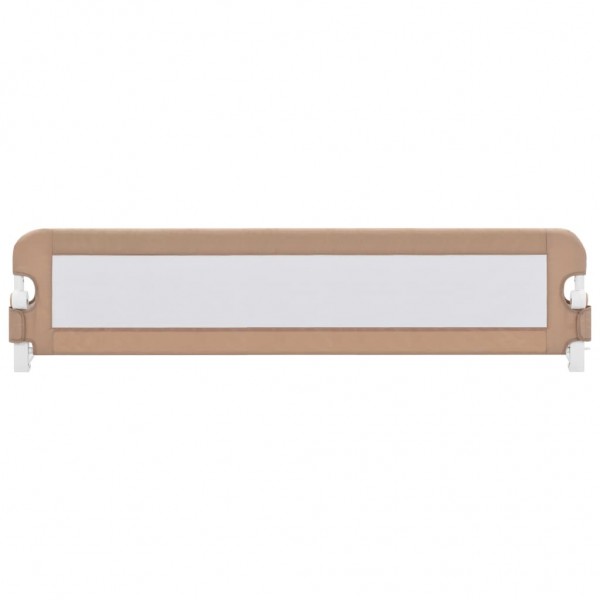 Barandilla de seguridad cama de niño poliéster taupe 180x42 cm M 3