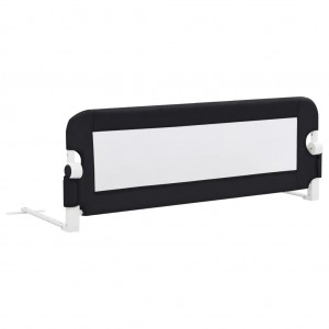 Barra de segurança p/ cama infantil 120x42cm poliéster cinzento H