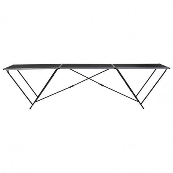 Mesa/bancada de trabalho dobrável MDF e alumínio 300x60x78 cm M 3