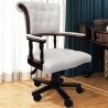 Silla de oficina giratoria blanca 1