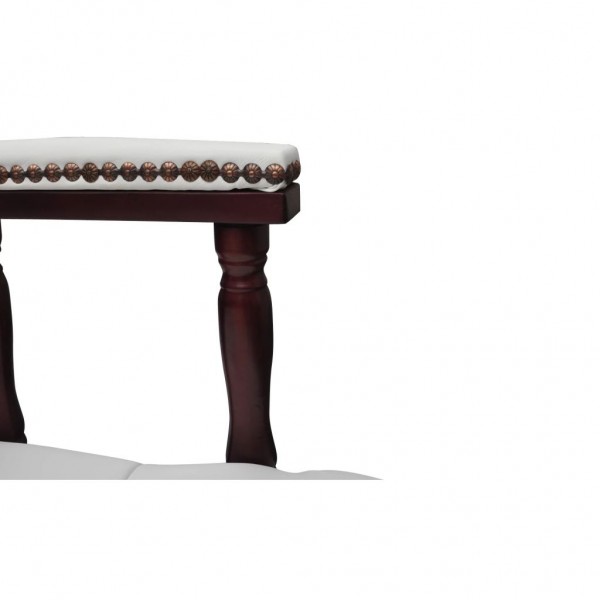 Silla de oficina giratoria blanca M 5