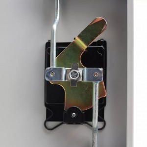 Armário de escritório com 2 portas 90 cm aço cinzento H