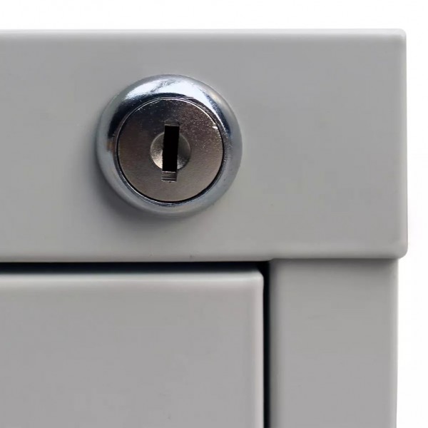 Armario archivador de acero gris claro 46x62x102.5 cm M 3