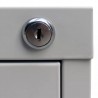 Armario archivador de acero gris claro 46x62x102.5 cm 3