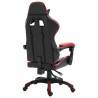 Silla de gaming de cuero sintético rojo 4