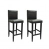Bancos de bar 2 pcs couro artificial preto 1